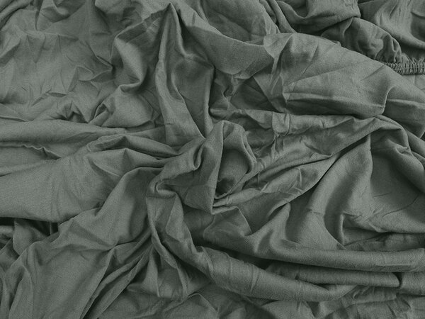 Jersey plahta tamno zelena 90 x 200 cm