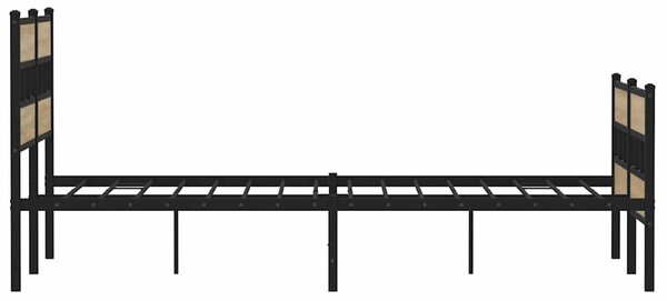Metalni okvir kreveta bez madraca boja hrasta sonome 135x190 cm - Smeđa / 135 x 190 cm