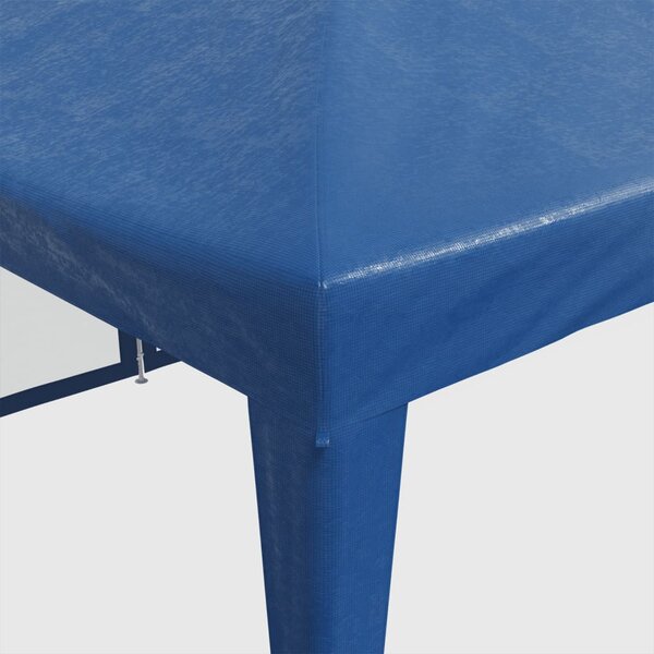 Šator za zabave s 12 mrežasta bočna zida plavi 8x4 m HDPE - Plava / 8 x 4 m