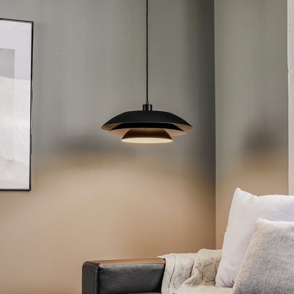 Dyberg Larsen DL45 viseća lampa metal crna, prigušiva, Crno, Dnevni boravak/blagovaonica, Metal