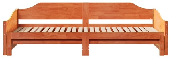 Dnevni krevet na razvlačenje bez madraca 90x190 cm masivno drvo - Smeđa / 90 x 190 cm