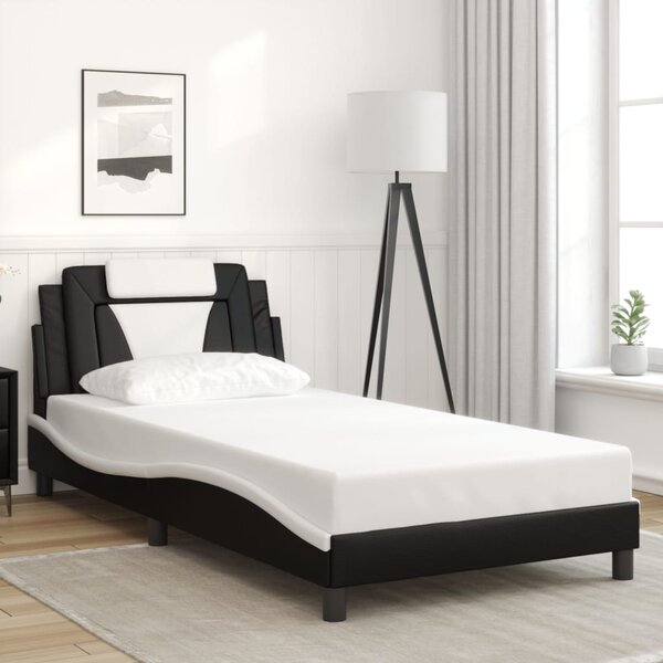 Okvir kreveta Viana s LED-om bez madracacrno-bijeli 100 x 200 cm - Crna / 100 x 200 cm