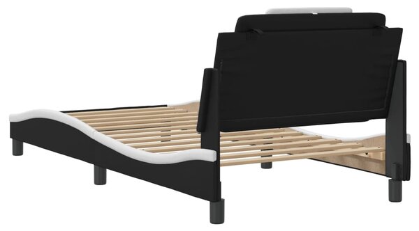 Okvir kreveta Viana s LED-om bez madracacrno-bijeli 100 x 200 cm - Crna / 100 x 200 cm