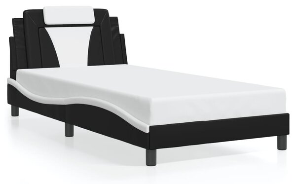 Okvir kreveta Viana s LED-om bez madracacrno-bijeli 100 x 200 cm - Crna / 100 x 200 cm