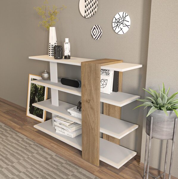 Zondo.hr Regal Nubio (bijela + orah). Akcija -30%. 1102398