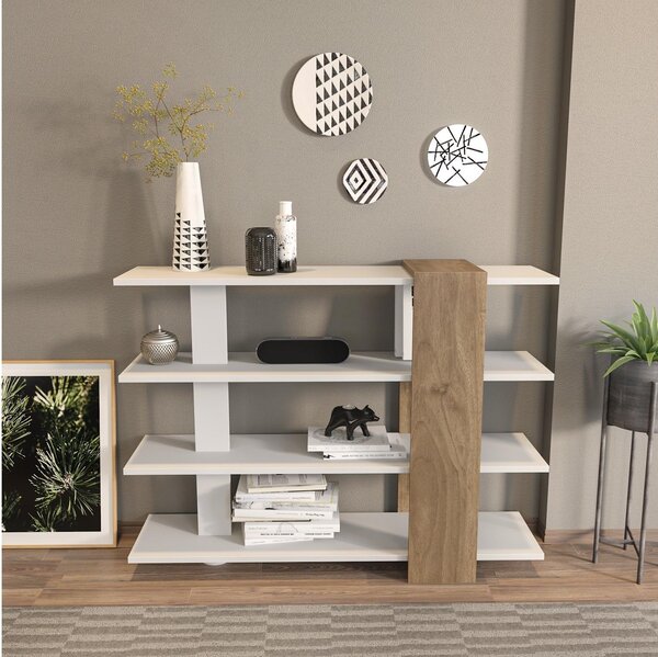 Zondo.hr Regal Nubio (bijela + orah). Akcija -30%. 1102398