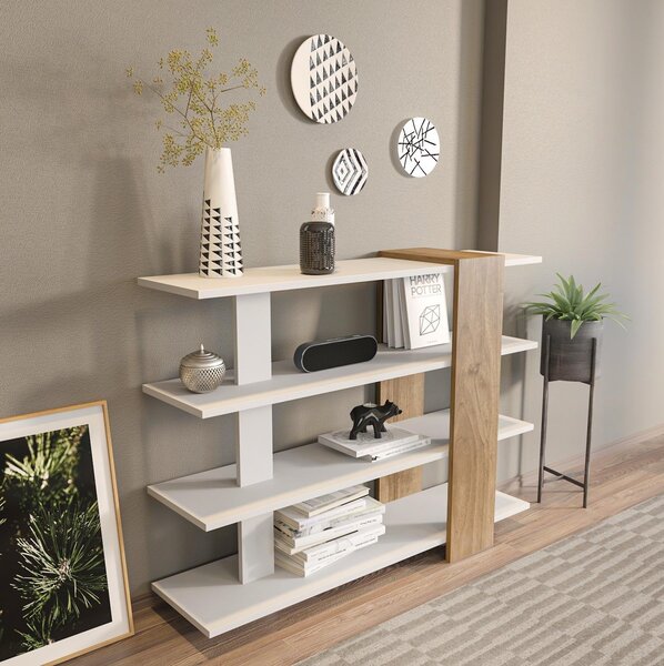 Zondo.hr Regal Nubio (bijela + orah). Akcija -30%. 1102398