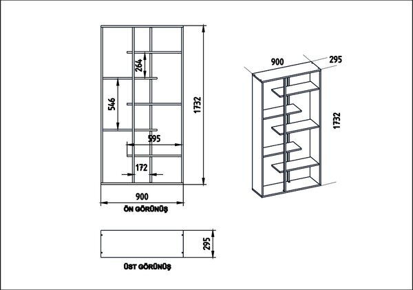 Zondo.hr Regal Presta (orah + crna). Akcija -31%. 1102485