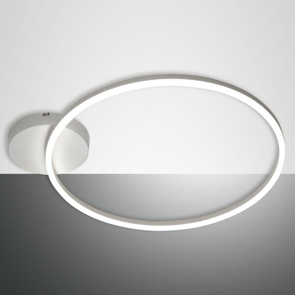 Fabas Luce LED stropna svjetiljka Giotto 1 žarulja, bijela, prigušiva, Bijela, Dnevni boravak/blagovaonica, Metal