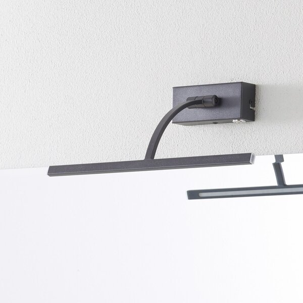 Freelight LED zidna svjetiljka Matisse, širina 34 cm, crna, prigušiva, Crno, Dnevni boravak/blagovaonica, Metal