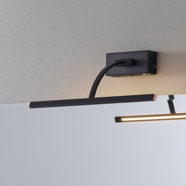 Freelight LED zidna svjetiljka Matisse, širina 34 cm, crna, prigušiva, Crno, Dnevni boravak/blagovaonica, Metal