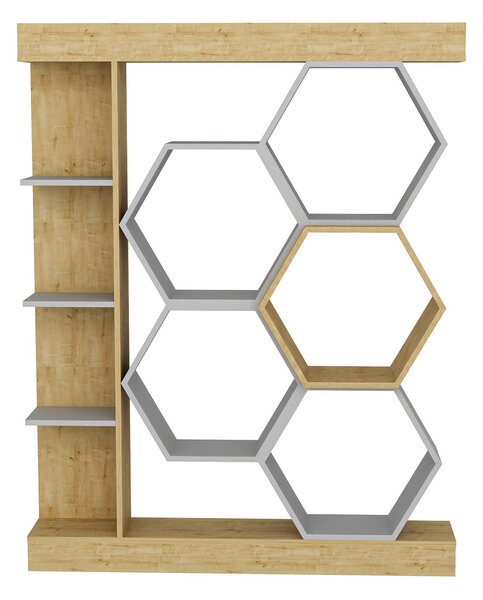 Zondo.hr Regal Salix (bijela + hrast). Akcija -30%. 1102597