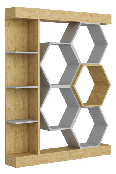 Zondo.hr Regal Salix (bijela + hrast). Akcija -30%. 1102597