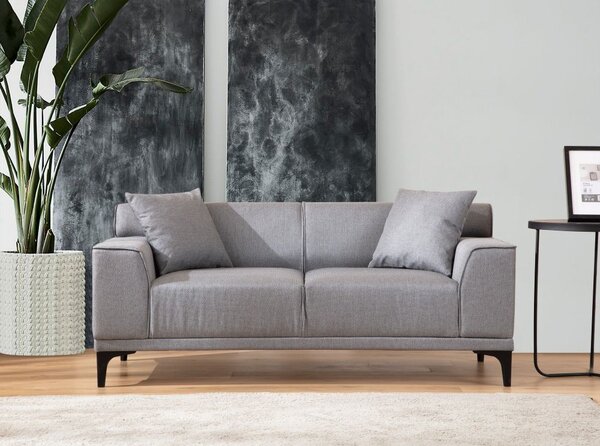 Atelier Del Sofa Dvosjed, Svijetlo siva, Petra 2 - Light Grey