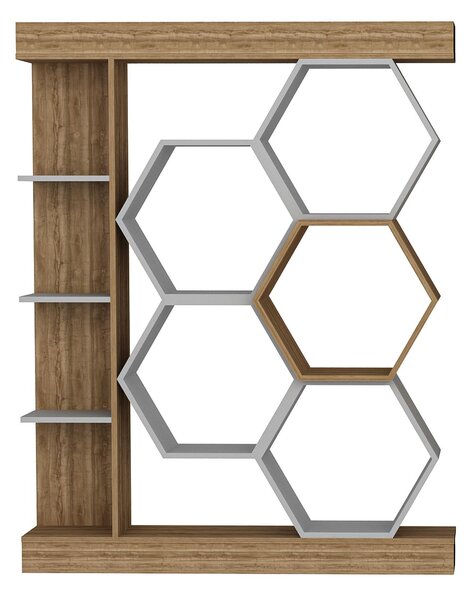 Zondo.hr Regal Salix (bijela + orah). Akcija -30%. 1102598