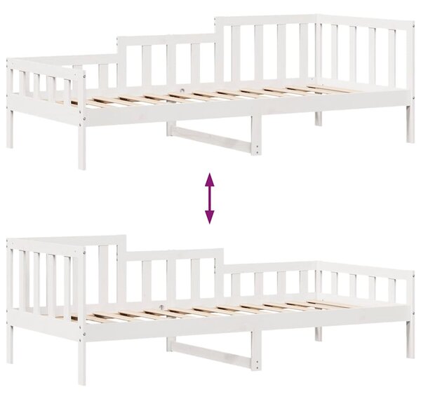 Dnevni krevet s ladicama bez madraca 80x200 cm masivno drvo - Smeđa / 80 x 200 cm
