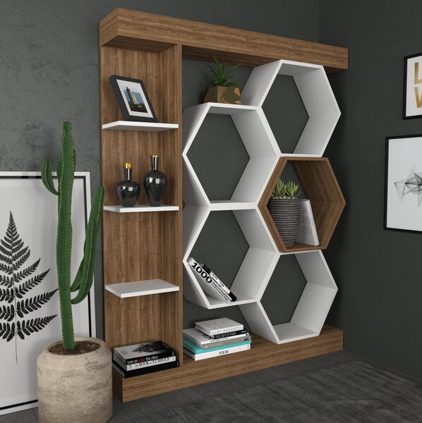 Zondo.hr Regal Salix (bijela + orah). Akcija -30%. 1102598