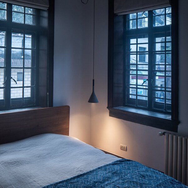 Foscarini Aplomb Mini visilica od betona, siva, prigušiva, Sivo, Kuhinja, Beton