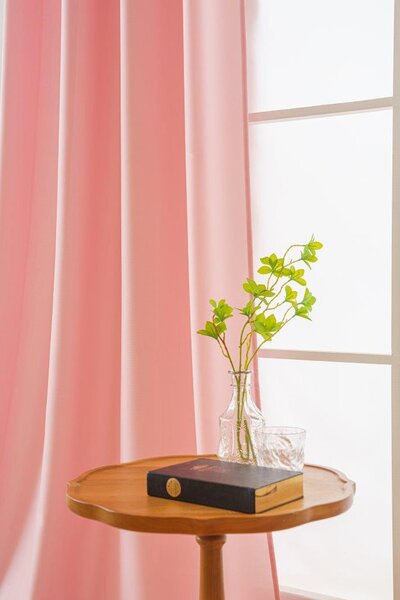 Zavjesa OXFORD LIGHT 140x250 cm, ružičasta Sistem za vješanje: Traka za nabiranje