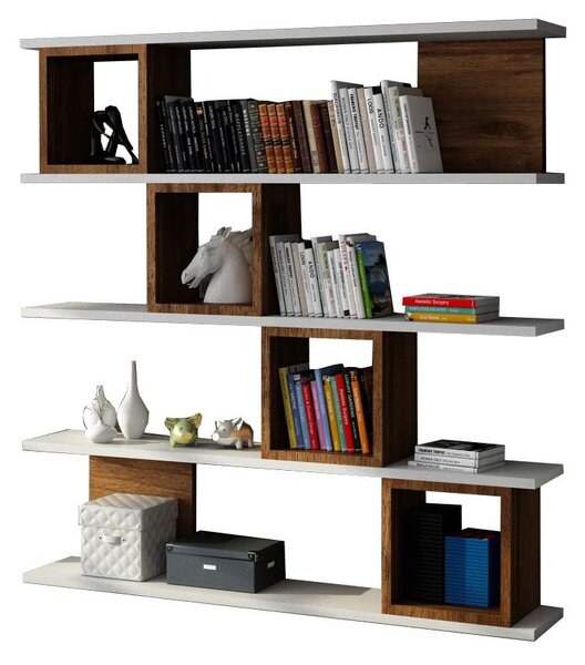 Zondo.hr Regal Windy (bijela + orah). Akcija -30%. 1102655