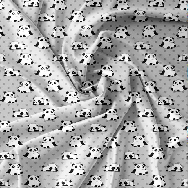 Posteljina od mikrovlakana PANDA siva Dimenzije posteljine: 70 x 80 cm | 140 x 200 cm