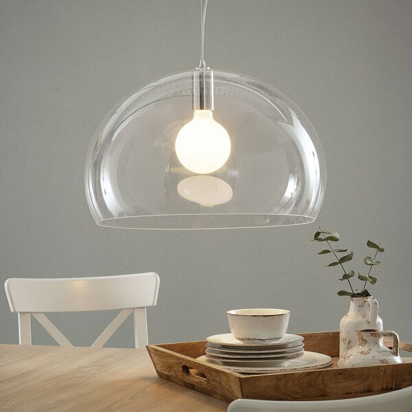 Kartell FL/Y - LED visilica, prozirna, prigušiva, Providna, Dnevni boravak/blagovaonica, Plastika