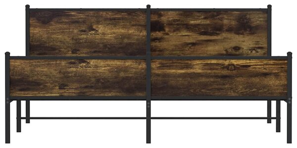 Metalni okvir kreveta bez madraca boja hrasta 180x200 cm - Smeđa / 180 x 200 cm
