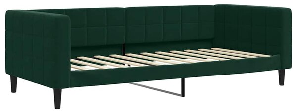 Dnevni krevet tamnozeleni 90 x 200 cm baršunasti - Zelena / 90 x 200 cm