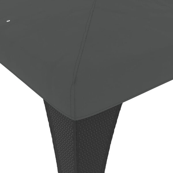 Sjenica s dvostrukim krovom antracit 2,98 x 2,98 čelična - Antracitno siva / 2.98 x 2.98 m