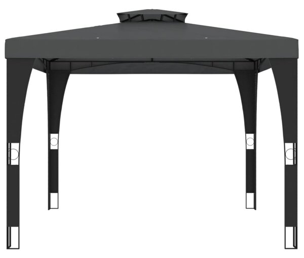 Sjenica s dvostrukim krovom antracit 2,98 x 2,98 čelična - Antracitno siva / 2.98 x 2.98 m