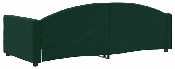 Dnevni krevet tamnozeleni 90 x 200 cm baršunasti - Zelena / 90 x 200 cm
