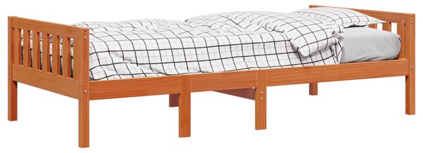 Dječji krevet bez madraca voštano smeđi 75 x 190 cm od borovine - Smeđa / 75 x 190 cm