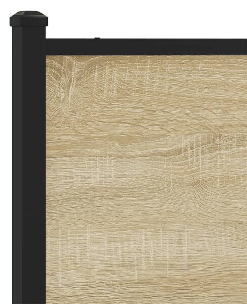 Metalni okvir kreveta bez madraca boja hrasta sonome 120x200 cm - Smeđa / 120 x 200 cm