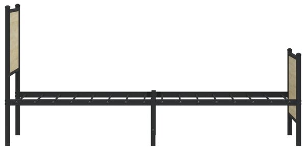 Metalni okvir kreveta bez madraca boja hrasta sonome 120x200 cm - Smeđa / 120 x 200 cm