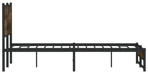Metalni okvir kreveta bez madraca boja hrasta 140x190 cm - Smeđa / 140 x 190 cm