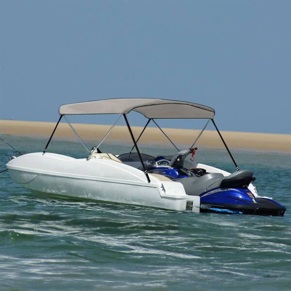 Tenda bimini s 2 luka siva 180x130x110 cm - Siva / 180 x 130 x 110 cm