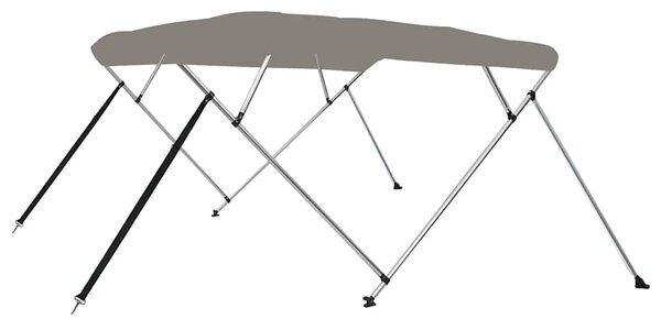 Tenda bimini s 4 luka siva 243x210x137 cm - Siva / 243 x 210 x 137 cm