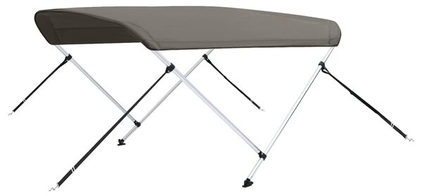 Tenda bimini s 2 luka siva 180x130x110 cm - Siva / 180 x 130 x 110 cm