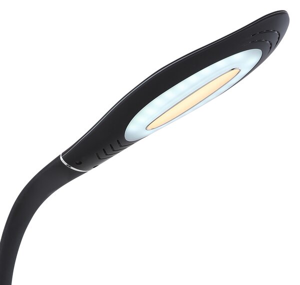 LED stolna lampa Pattaya, crna, prigušiva, CCT