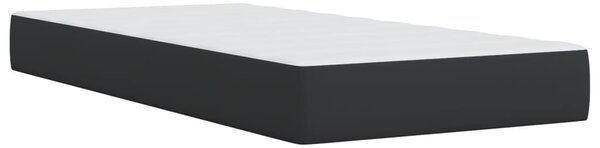Krevet box spring s madracem crni za jednu osobu umjetna koža - Crna / jedna veličina