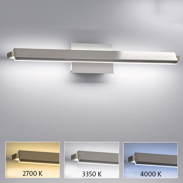 FISCHER & HONSEL LED zidna lampa Pare TW, dimer, 3 boje svjetla 60cm, prigušiva, Sivo, Dnevni boravak/blagovaonica, Metal
