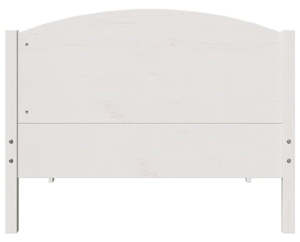 Okvir kreveta bez madraca bijeli 100x200 cm konstruirano drvo - Bijela / 100 x 200 cm