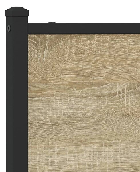 Metalni okvir kreveta bez madraca boja hrasta sonome 107x203 cm - Smeđa / 107 x 203 cm