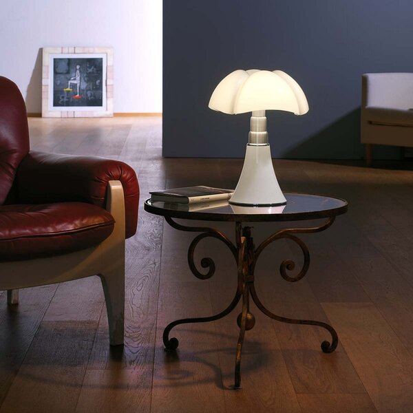 Martinelli Luce Minipipistrello stolna lampa bijela, prigušiva, Bijela, Dnevni boravak/blagovaonica, Metal