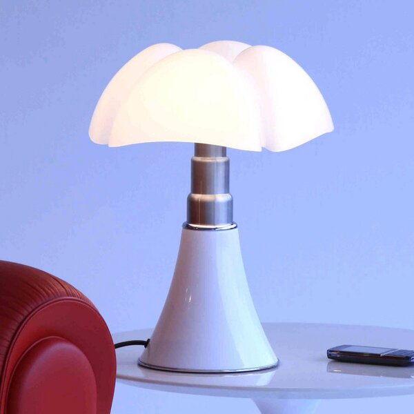 Martinelli Luce Minipipistrello stolna lampa bijela, prigušiva, Bijela, Dnevni boravak/blagovaonica, Metal