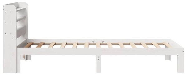 Okvir kreveta s uzglavljem bez madraca bijeli 90x200 cm - Bijela / Default