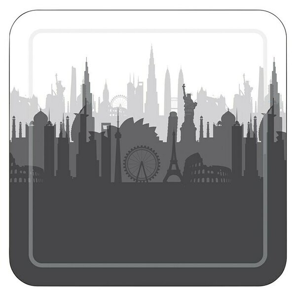 Diaqua Protuklizna podloga Smoothie City (PVC, Bijela-siva-crna)