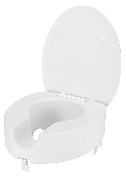 Careosan Povišeno sjedalo za WC školjku (10 cm, Plastika, Bijele boje)