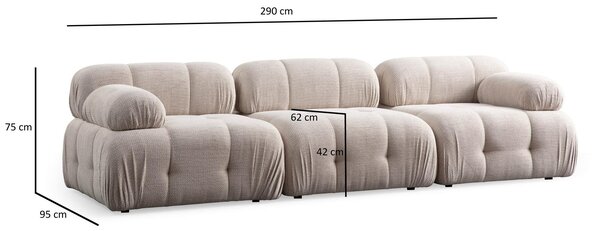 Zondo.hr Kutna garnitura Pettit 3 (krem). Akcija -31%. 1101725