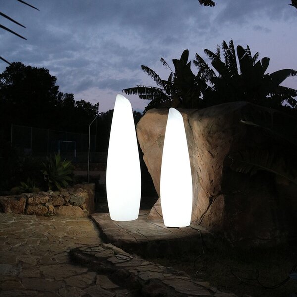 Newgarden Fredo podna lampa sa kablom, visina 140 cm, Bijela, Plastika